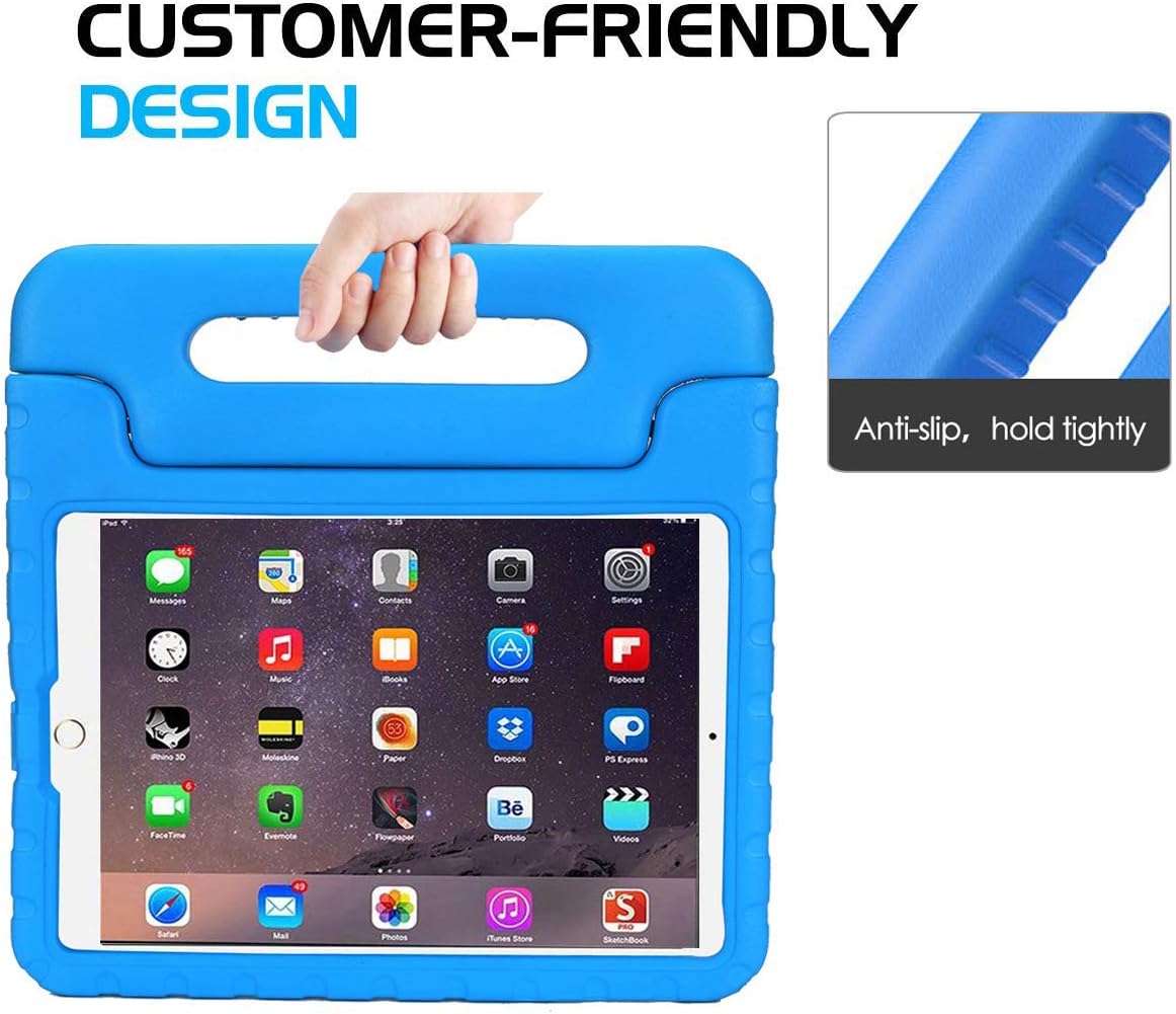 BMOUO Kids Case for iPad 2 3 4 - Shockproof Light Weight Convertible Handle Stand Case Cover for Apple iPad 9.7 Inch (iPad 2nd 3rd 4th Generation) - Blue