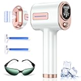 Laser Hair Removal, 999,900+ Flashes IPL Hair Removal Device for Women and Men, Ice-Cooling Painless Laser Hair Removal, At-Home Hair Remover for Armpits Back Facial Legs Arms Bikini Line
