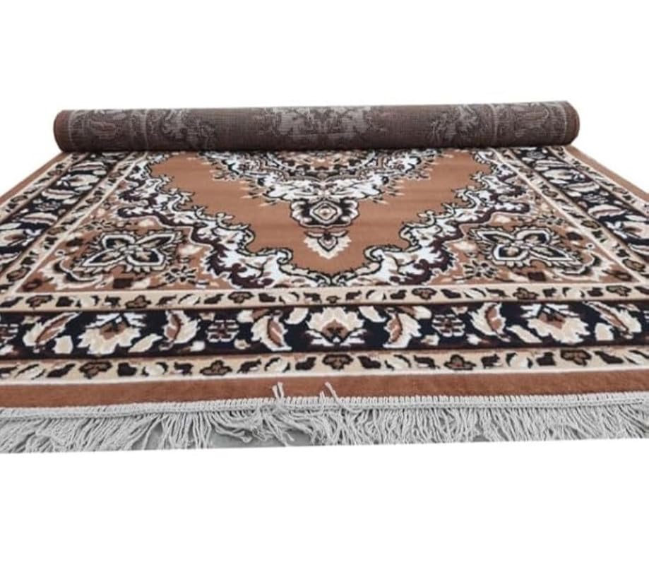 Image of Soft Traditional Washable Beautiful Acrylic Rugs for Home Decor Living Room 8x11 feet (240 x 330 CM) Gold