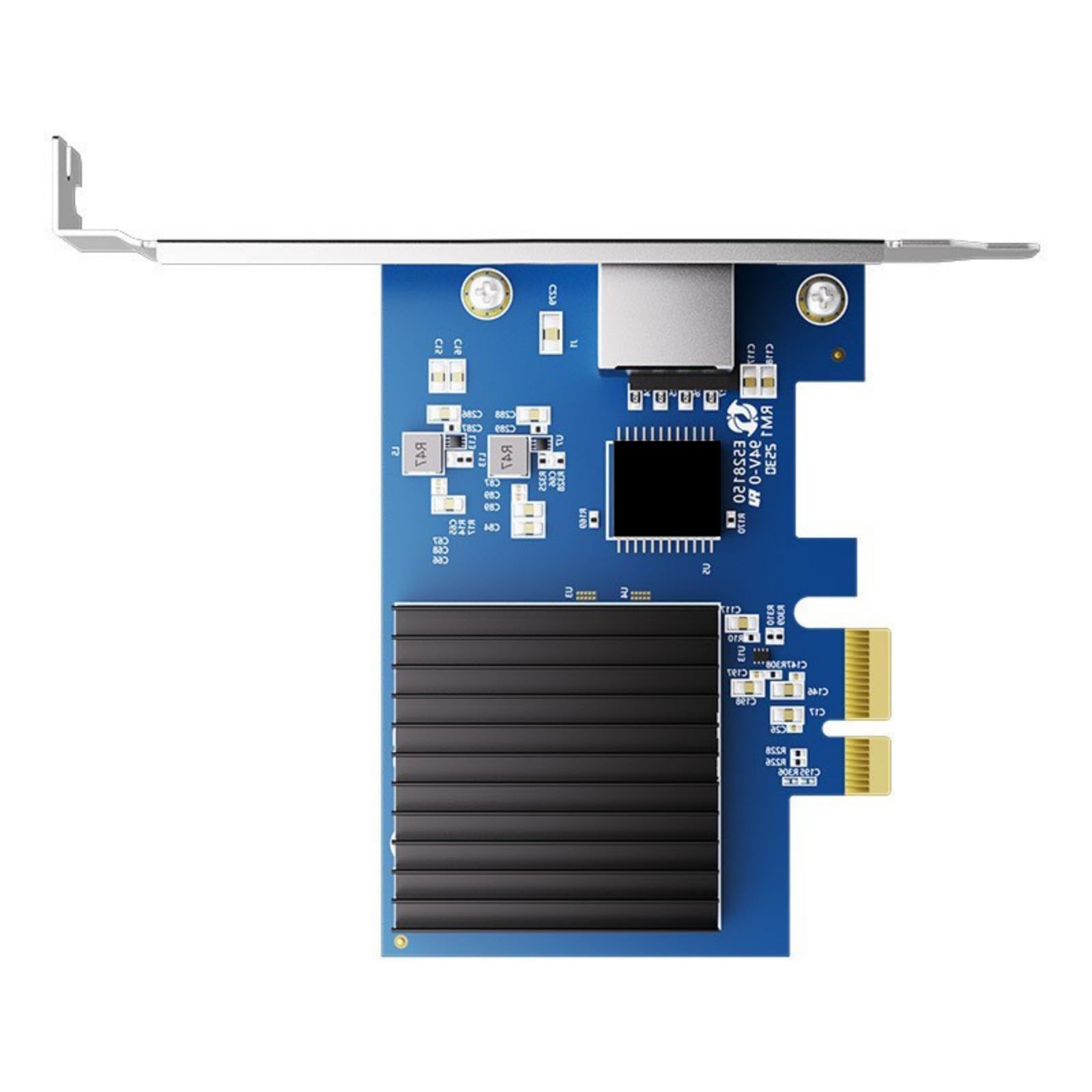 Silents - Adattatore di rete 10G PCIe4.0, trasmissione 16 Gbps, chip RTL8127, basso consumo energetico, raffreddamento passivo, supporto PXE e Wake on, non richiede hard disk, PCIe NIC