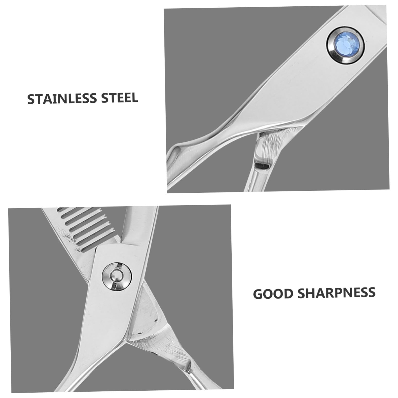 Hemobllo Ciseaux de Coiffure Manche Créatif Design Ergonomique pour Acier Inoxydable Ensemble 2 Pièces et Gauchers Usage Professionnel et Amateur