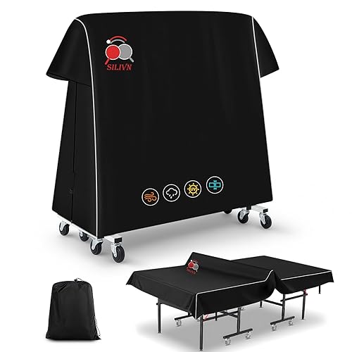 PingPong Table Cover 420D Oxford Fabric with Cotton Lining, Waterproof