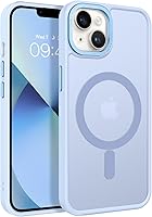 Vista 28 de BENTOBEN Funda magnética para iPhone 13 y iPhone 14 [compatible con Magsafe] Funda translúcida mate para iPhone 13/14, delgada, a prueba de golpes