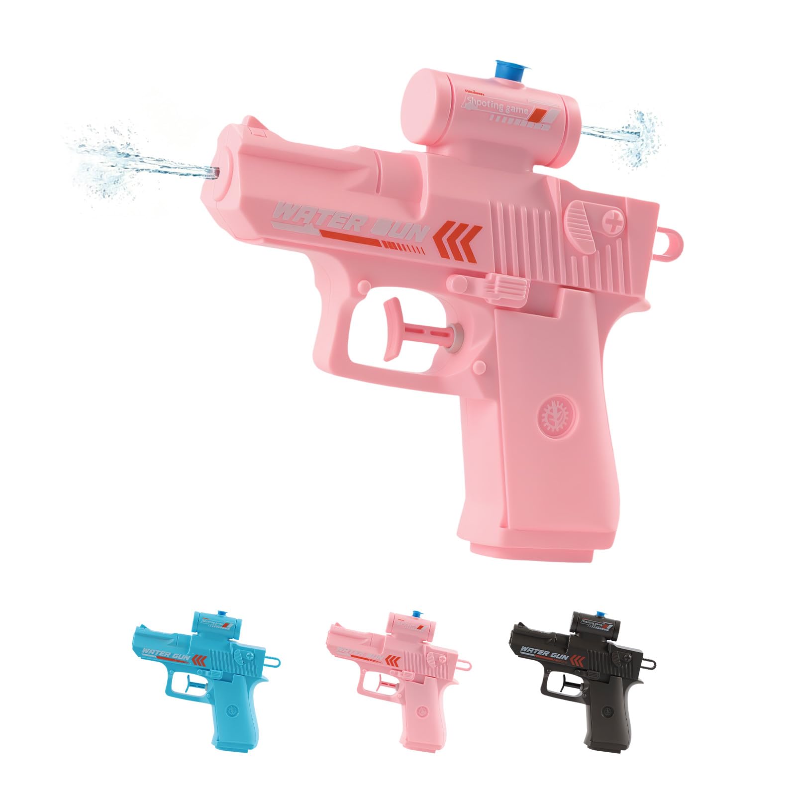 Prank Water Gun - Reverse Two-Way Squirt Toy, Dual Nozzle Water Pistol, Front and Back Spray Creative Prank Squirt Gun, Lightweight Summer Pool Fighting Toy for Pool Beach Summer Party Fun & Jokes — image 1