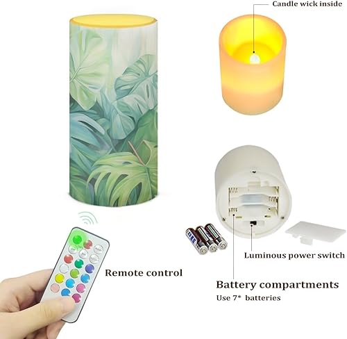 Vista 161 de Velas LED sin llama personalizadas que funcionan con pilas con temporizador remoto que cambia de color, personaliza fotos y texto, hazlo tú mismo tu