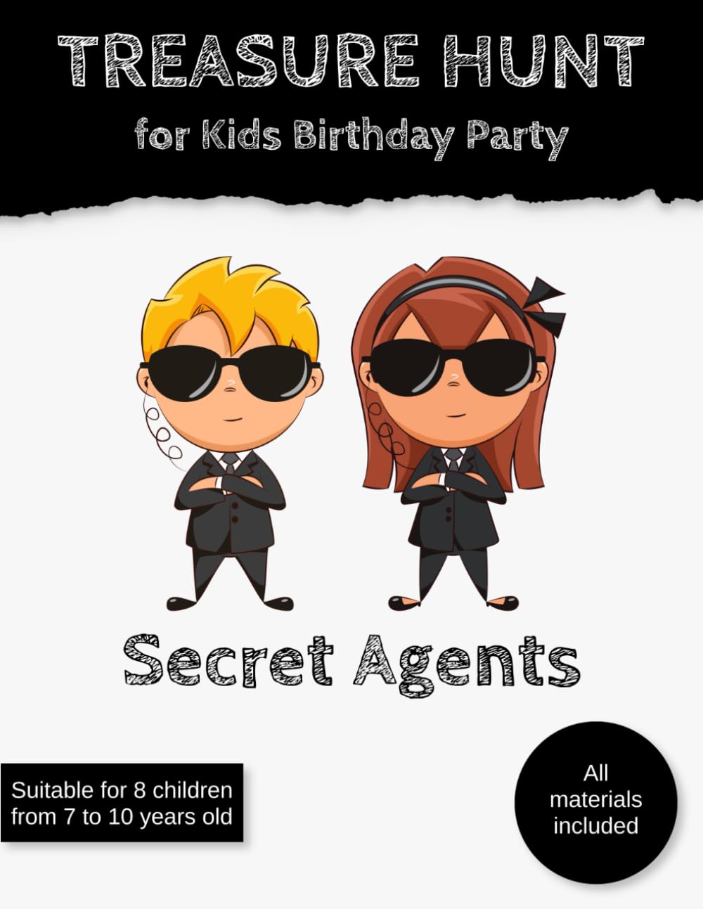 Treasure Hunt for Kids Birthday Party Secret Agents: Scavenger Hunt for Children