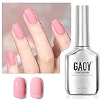 GAOY Pastel Gel Nail Polish, 16ml Rose Pink Soak Off UV Light Cure Gel Polish for Spring Summer Soft Candy Nail Art DIY, Macaron 1034 Pink Oyster