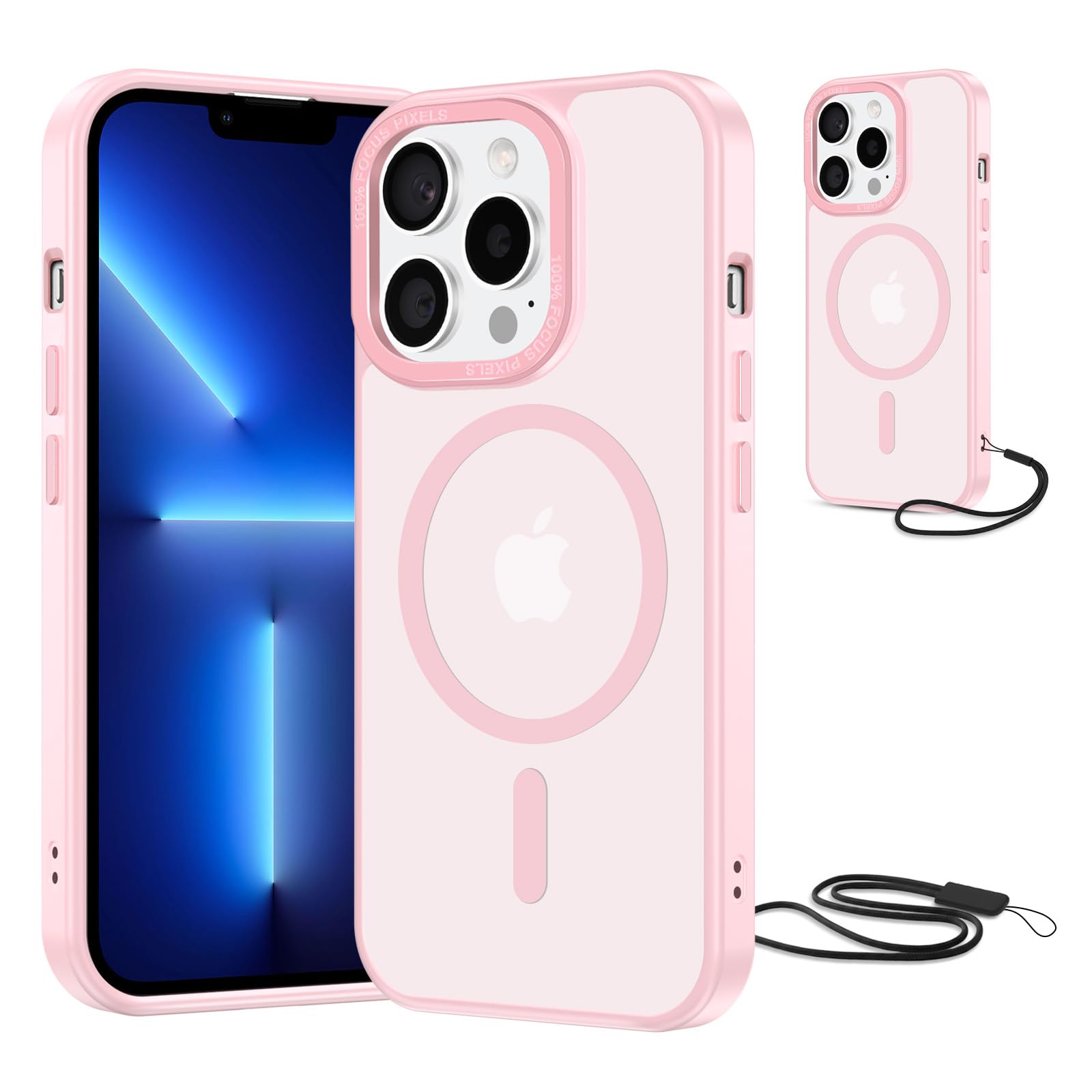 NEW'C Magnetisch Hülle für iPhone Serie kompatibel mit MagSafe Ultimate, stoßfest – starker Magnetismus und militärischer Schutz