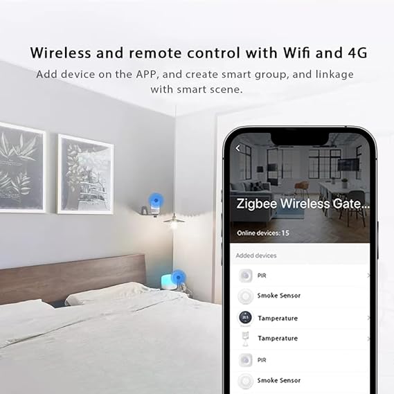 Tuya/ZigBee/BT 3-in-1 Wireless Gateway APP Remote Control Smart Home Devices Wireless Smart Home Bridge Hub Easy Setup for Smart Lights Smart Curtains Smart Air Conditioners