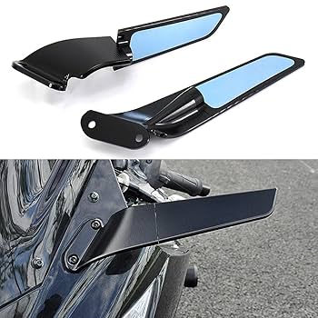 Amazon.com: Motorcycle Adjustable Rotating Side Mirror Fit
