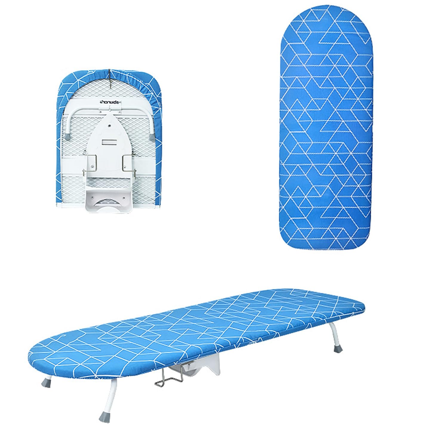 Pobbycrafm Tabletop Ironing Boards Small Ironing Boards Foldable Iron Board Whit Heat Resistant Cover Compact Table Ironing Board I