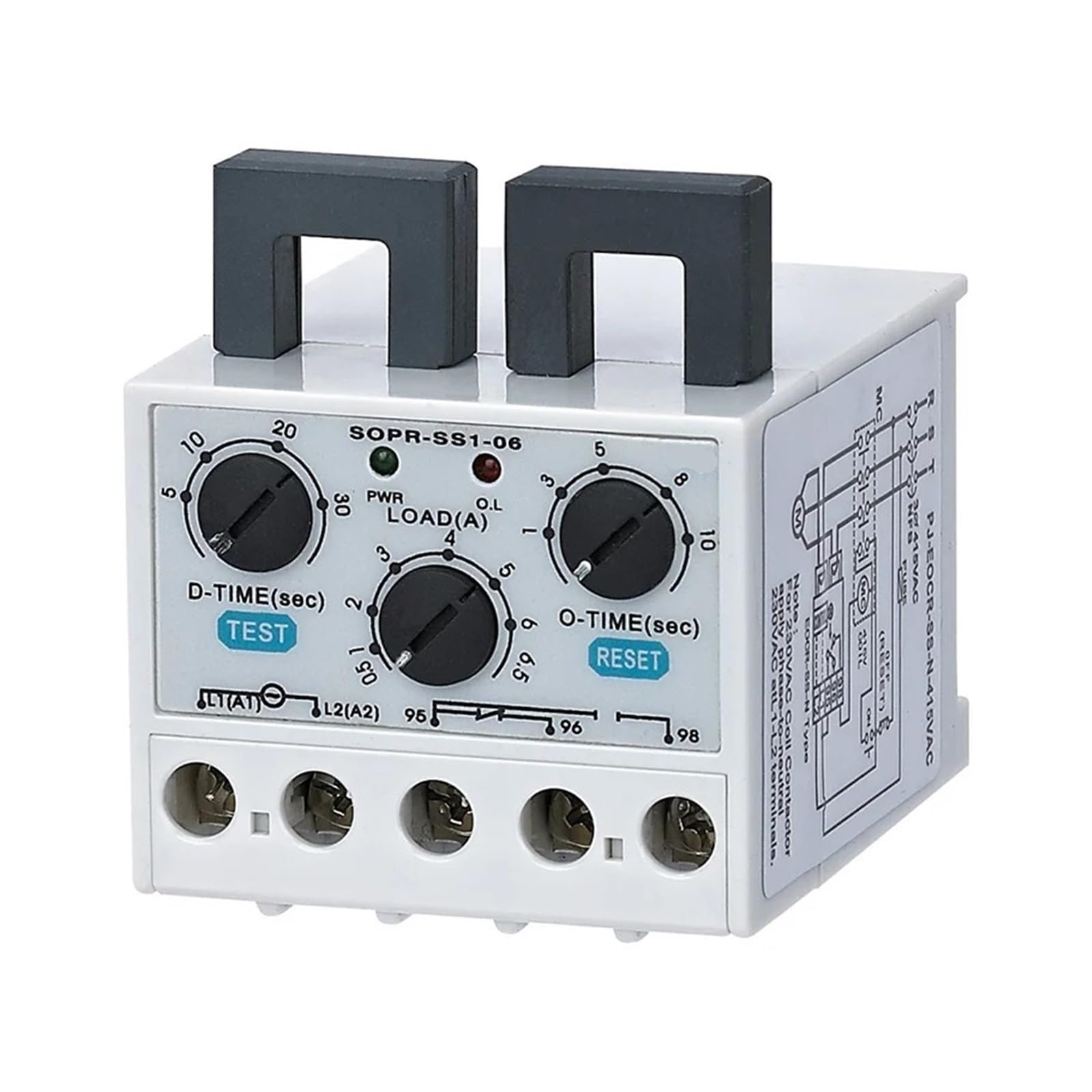 BALYDLUL SOPR-SS1 Electronic Overload Motor Protector Thermal Relay(0.5-6.5A,Un 110VAC)