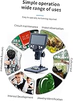 Vista 4 de ARTIBETTER Currency Detecting Microscope Digital Electron Microscope Microscopio 1pc Electron Microscope G1000 Abs Tool LCD Electronic Magnifier