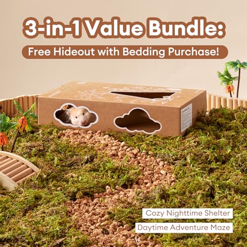 Image of BUCATSTATE 5L Hamster Bedding, Natural Forest Moss Odor Control