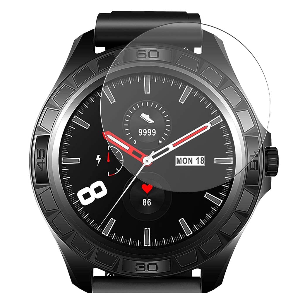 Vaxson 3-Pack Tempered Glass Screen Protector, compatible with WHENOW UWATCH ID-B206 1.3" Smart Watch smartwatch, 9H Protective Guard Film Protectors New Version