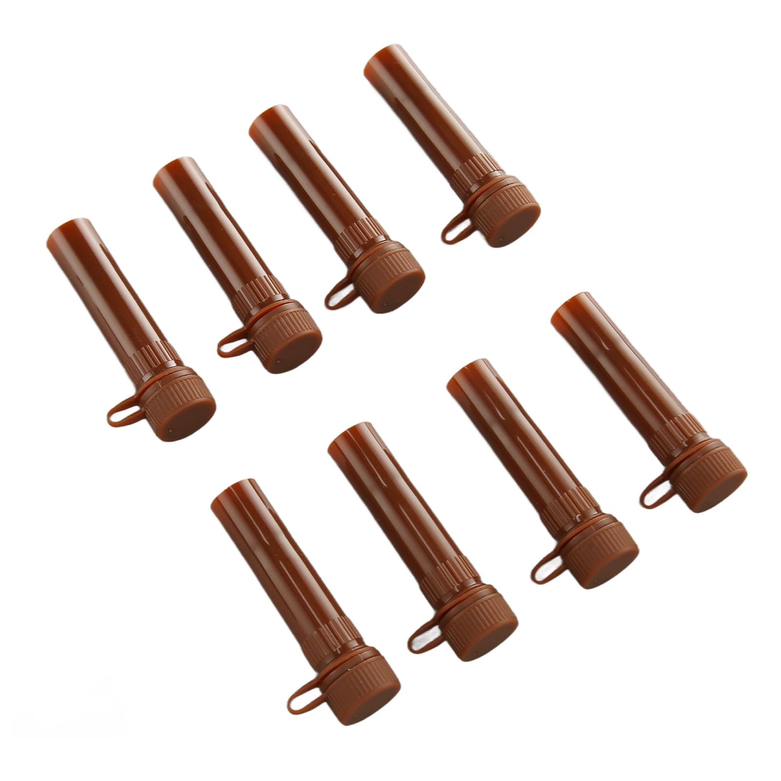Tyenaza 500 Pièces Microtubes à Centrifuger, Tube à Centrifuger Professionnel en Polypropylène Transparent De 1,5 ML avec Couvercle à Pression, Microtubes à Centrifuger Coniques (Flat Brown)
