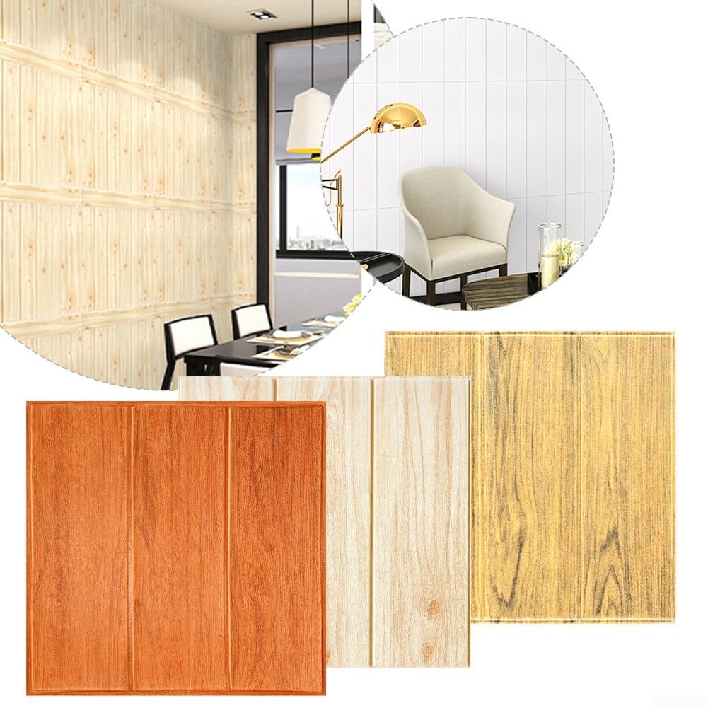 Girlsshop 20Pcs 3D Self-Adhesive Tile Stone Brick Wall Sticker Soft Foam Panels E - View #10