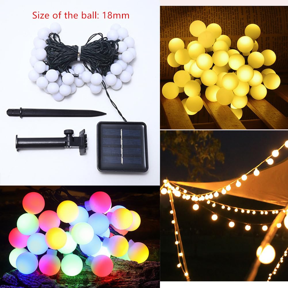 FANSU Solar Lichterkette Aussen, Lichterkette Außen Solar Wasserdicht, 8 Modi Solarlichterkette Outdoor Wetterfest für Balkon Garten Pavillon Terrasse Vorzelt (Multicolor,32 m 300 Lichter)