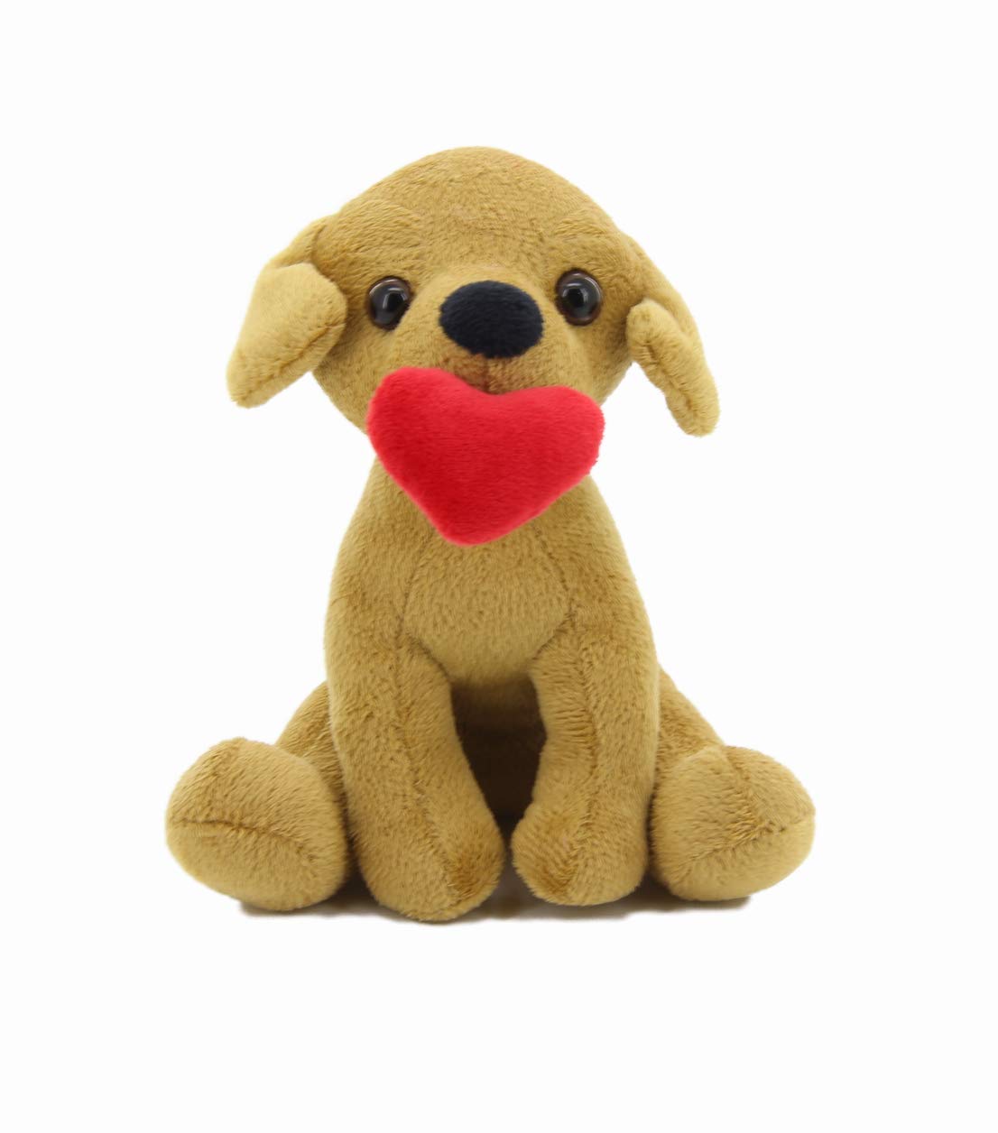 Cute Pawpals Puppy Dog Plush Stuffed Animal Girlfriend Toy Comes with Red Heart for Girls on Valentine's Day 8 inches (Labrador)