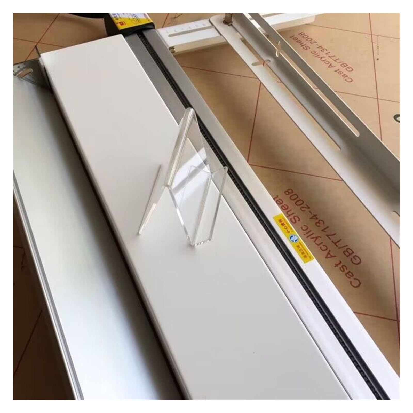 Piegatrice Acrilica 125 cm con Staffa e Angolo, Foglio Organico in PVC Riscaldatore