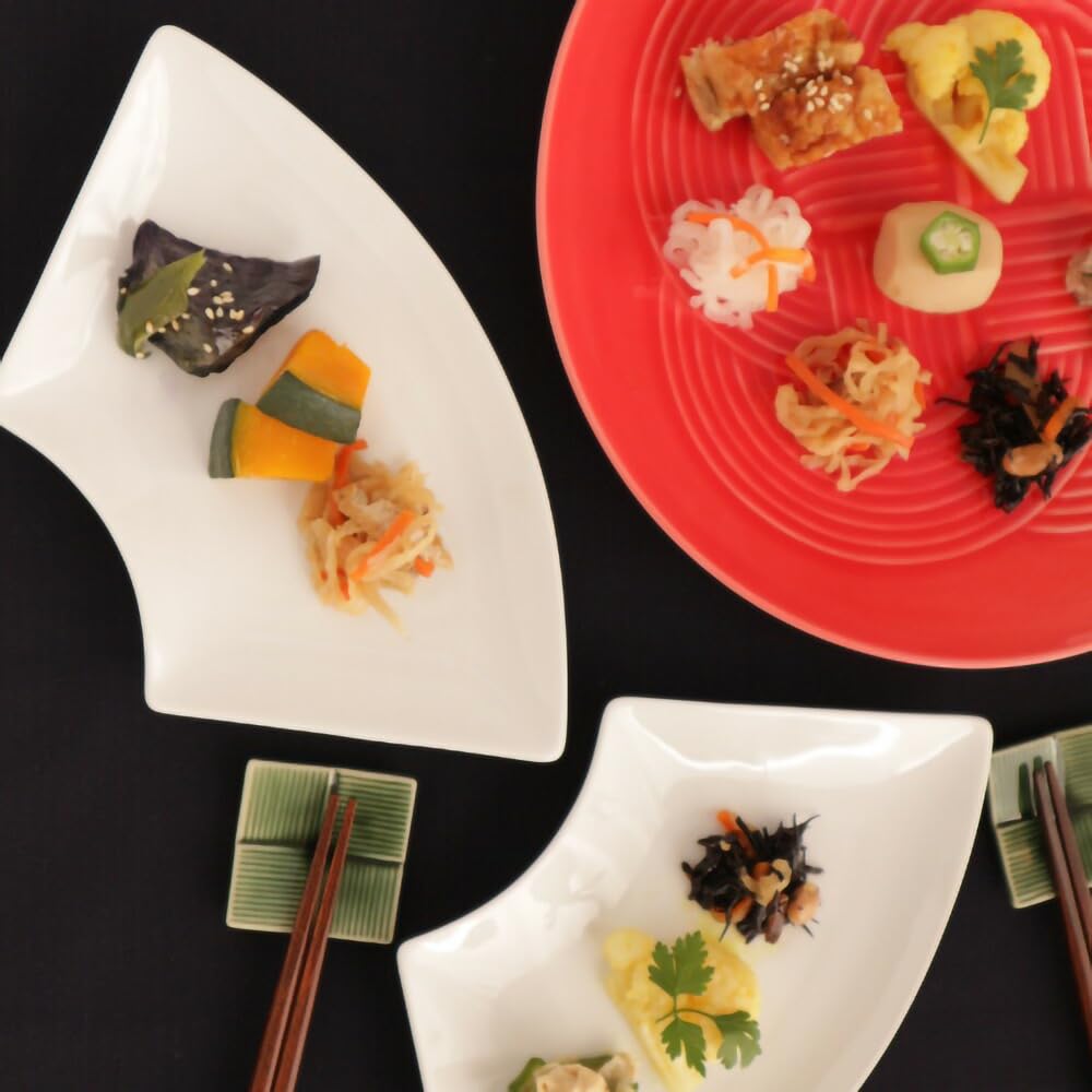 Amazon | 5枚セット 扇 扇型 扇形 プレート L 22×11.5cm 200g