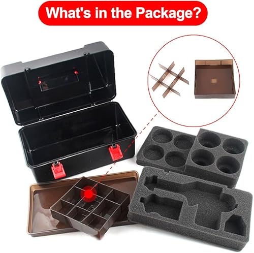 Miniatura 4 de Battle Tops Case, Storage Case, Durable Plastic Carrying Box with Carrying Handle