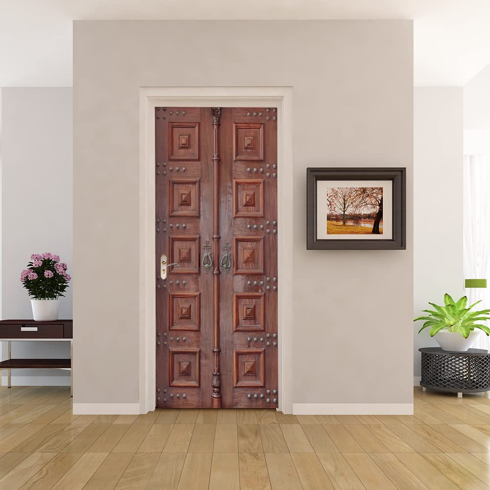 Poster porte trompe l'oeil pour décorer le salon ou la cuisine