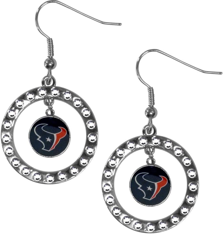 Siskiyou Sports NFL Buffalo Bills Rhinestone Hoop Earrings : Sports & Outdoors