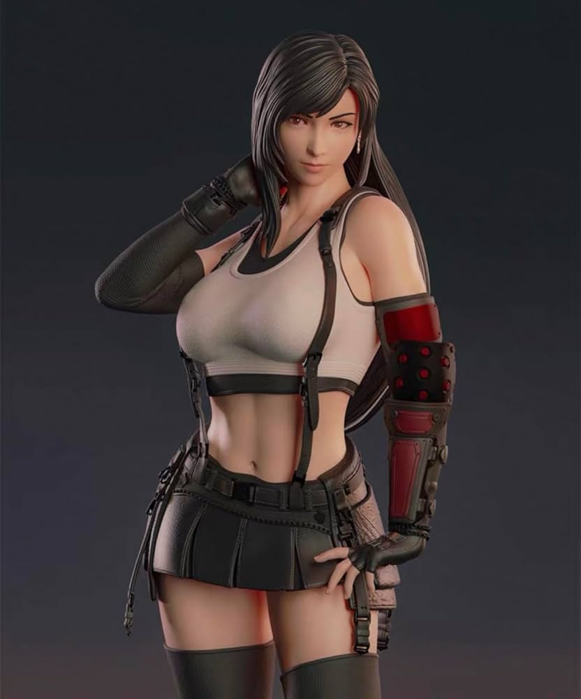 ファイナルファンタジー　ティファ戦闘服バージョン　ガレージキット　フィギュア Amazon | 1/8 1/6 1/4 ガレージキット フィギュア 未塗装 FF7