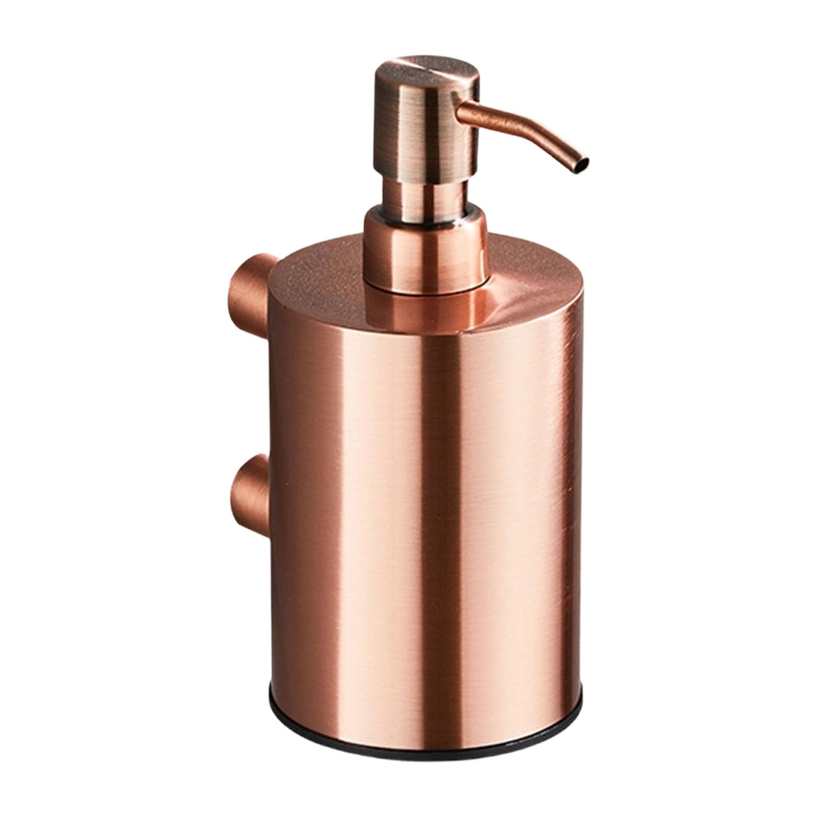 Jiingekk Rose Gold Rustproof Stainless Steel Soap Dispenser With Space Saving Wall Mount Design Large Capacity Storage For Small Bathrooms Rustless Liquid Soap Dispenser