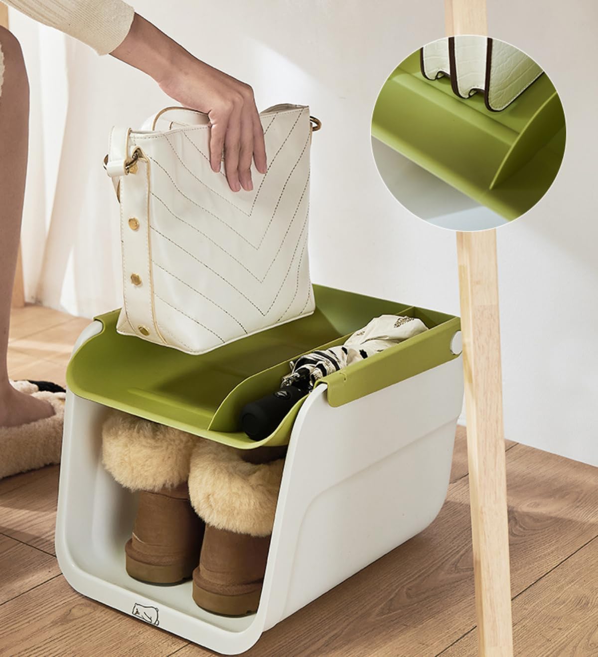 Amazon｜Unlnsiy デスク下 収納 キャスター付き 靴 バッグをまとめて