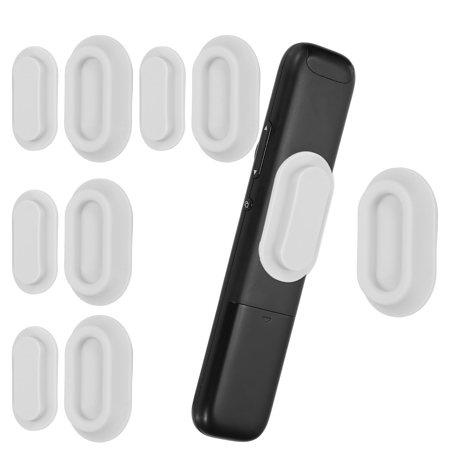 Support télécommande magnétique PATIKIL, organiseur mural adhésif en silicone gris x5