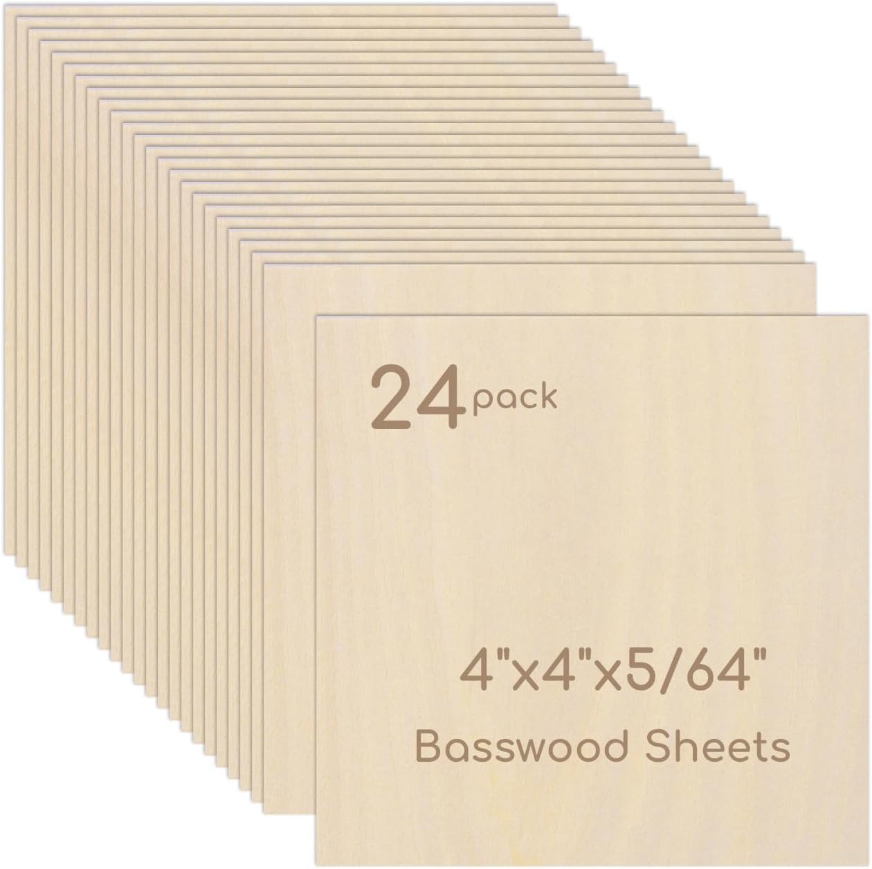2 Pack Plywood Sheets, 17.1" x 17.1"x 0.39" Basswood Sheets, 10mm Basswood Craft Wood Sheet, Unfinished Wood Boards Blanks for Laser Cutting, Engraving, Burning, Crafts （45 * 45 * 1cm）