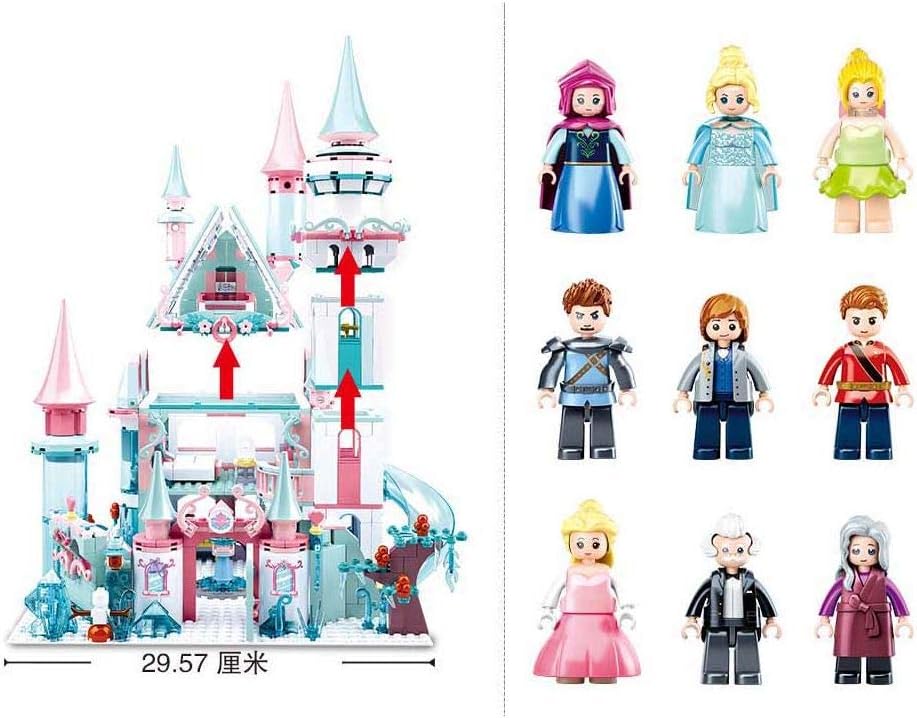Sluban Magic Winter Castle main structure and figures