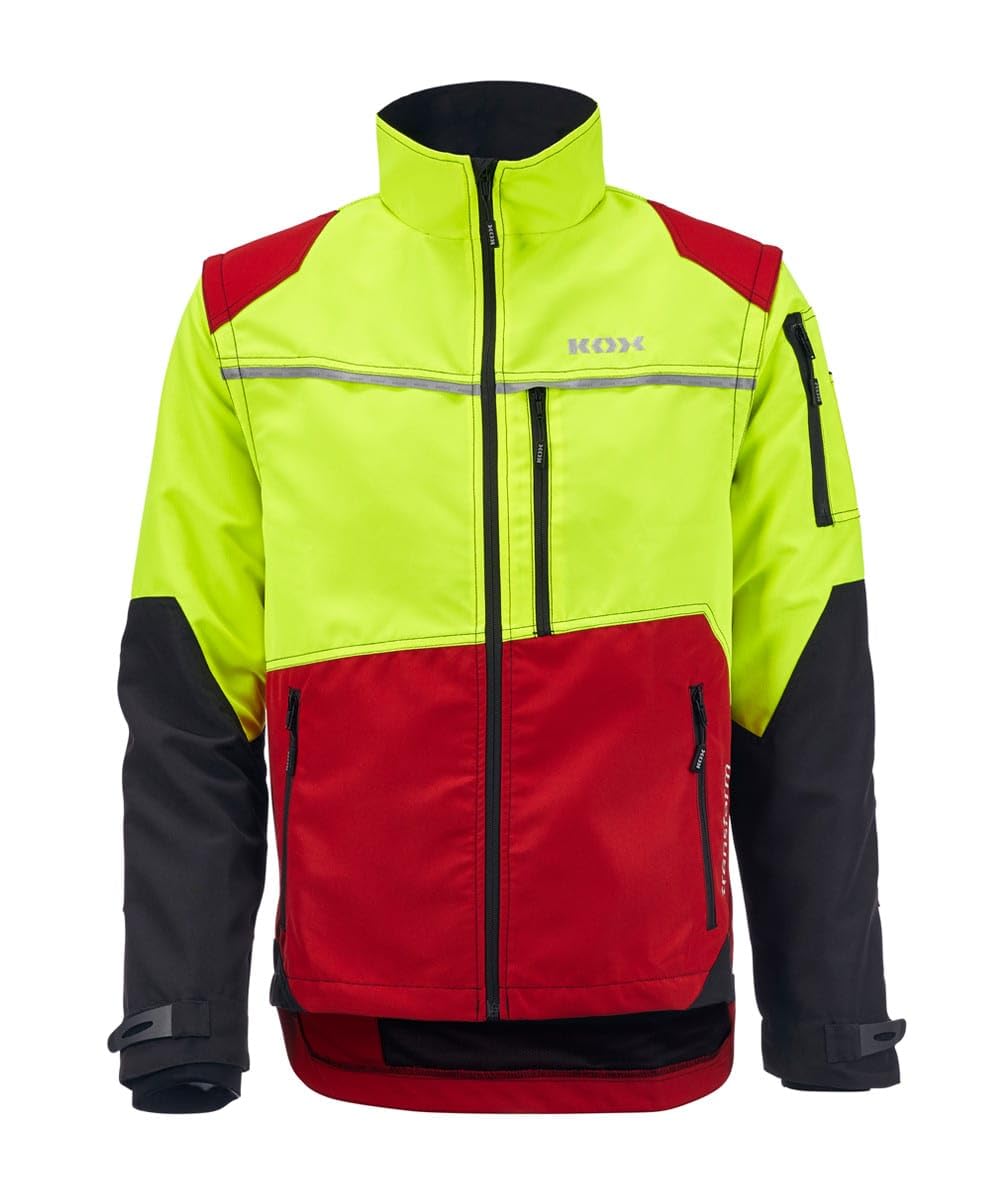 KOX Forstjacke Transform Rot/Gelb Größe 62/64 | KWF-Profi