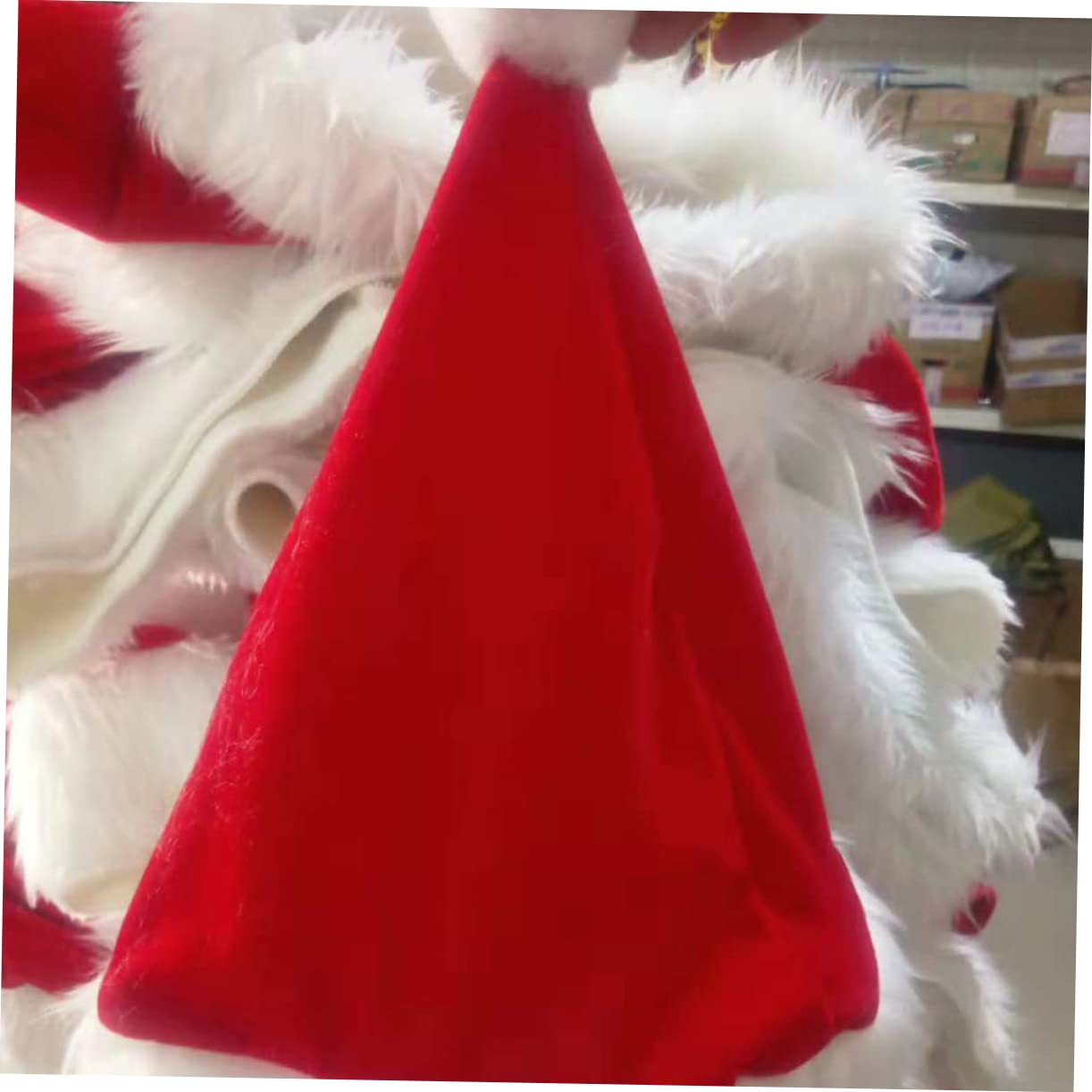Toyvian 7pièces Costume de Père Noël Créatif pour Fêtes de Noël Cosplay et Activités