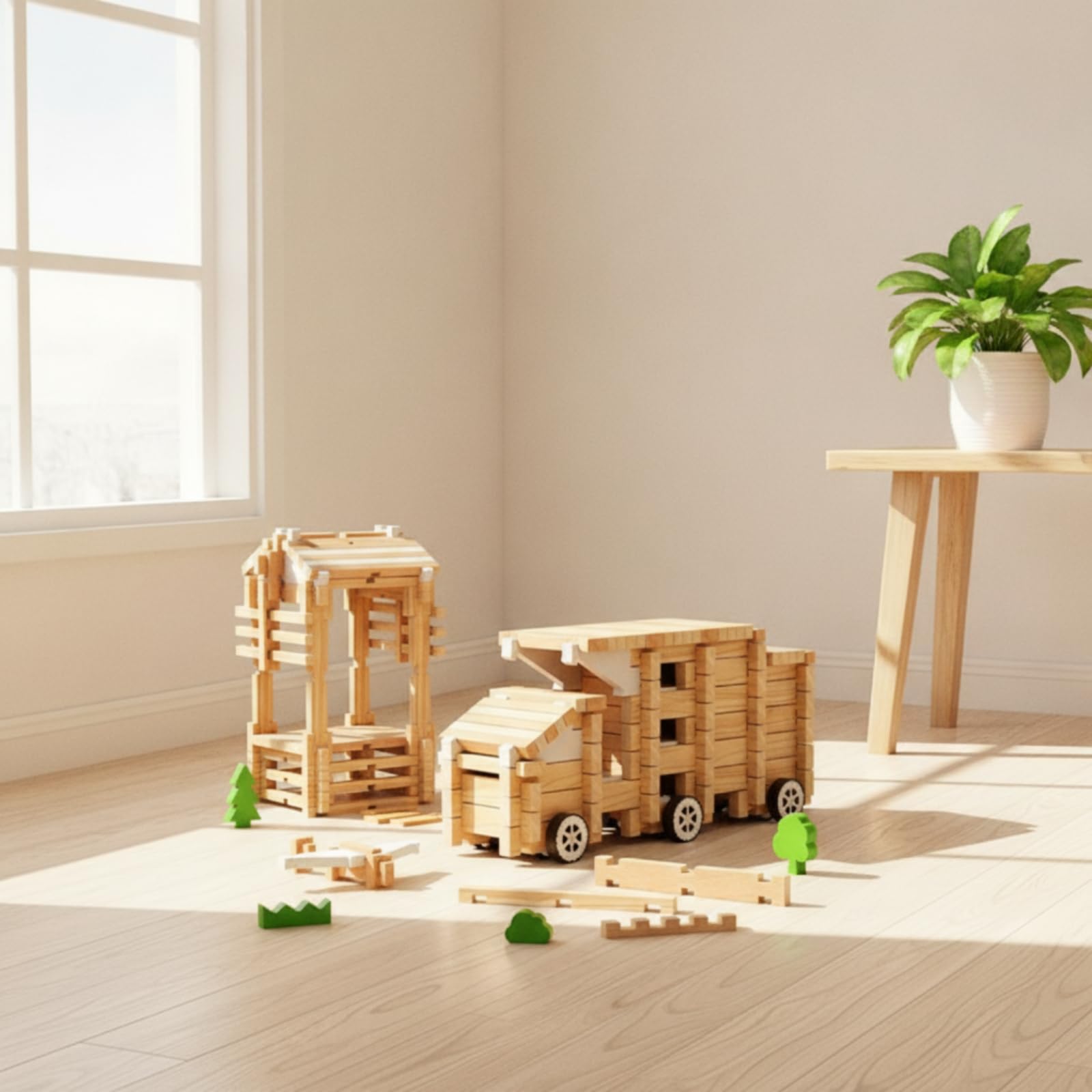 Juguete Construcción Interconectable Juego Construcción DIY Ligero Juguetes para Preescolar