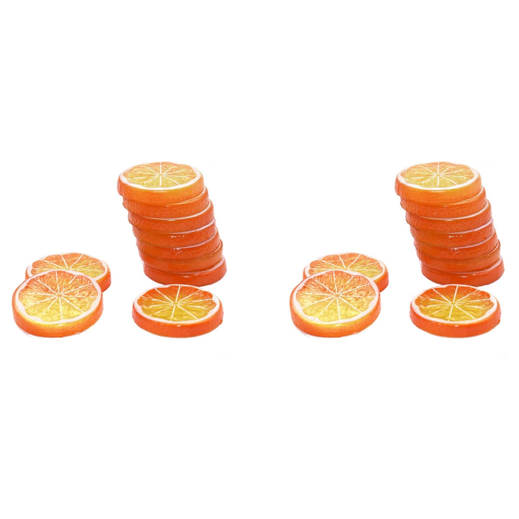 Hndhbfgrt 20 Pcs Fake Lemon Artificial Fruit Highly Simulation Lifelike Model for Home Party Decoration Orange