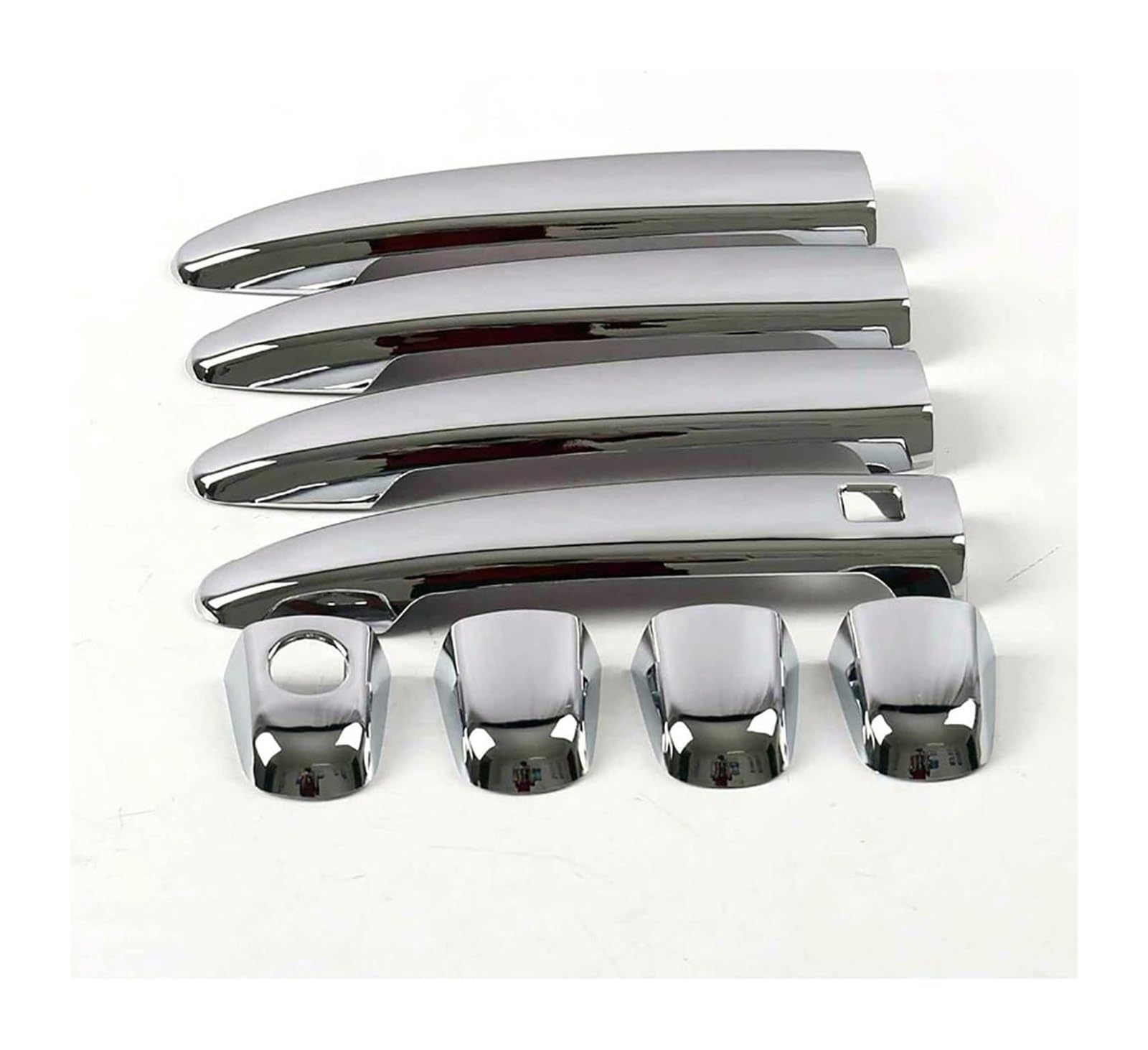 Ysbvblrmrv Electroplating Car Outside Door Handle Cap For Alphard H10 H20 2002-2015 Single Hole 1-Smart Door Handle Bowl Anti-Scratch Modification Car Guard Trim(Electroplating)