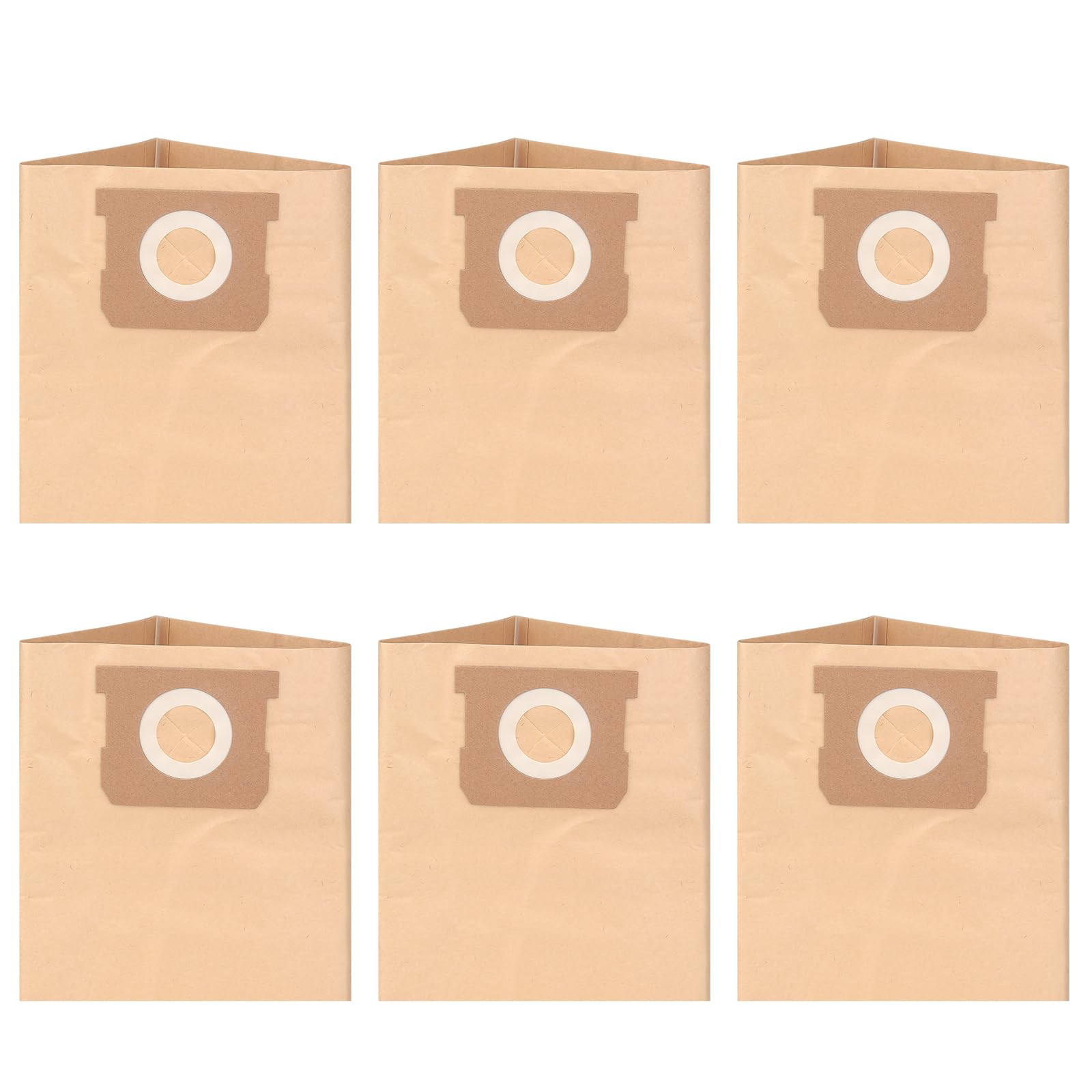 25-1238 Vacuum Bags Compatible with Stanley 4 Gallon Vacuum - 6 Pack Dust Bags for Stanley Vacuum Replace Part PCX18301-4B PCX18301-4C SL18301-3B SL18301-4B