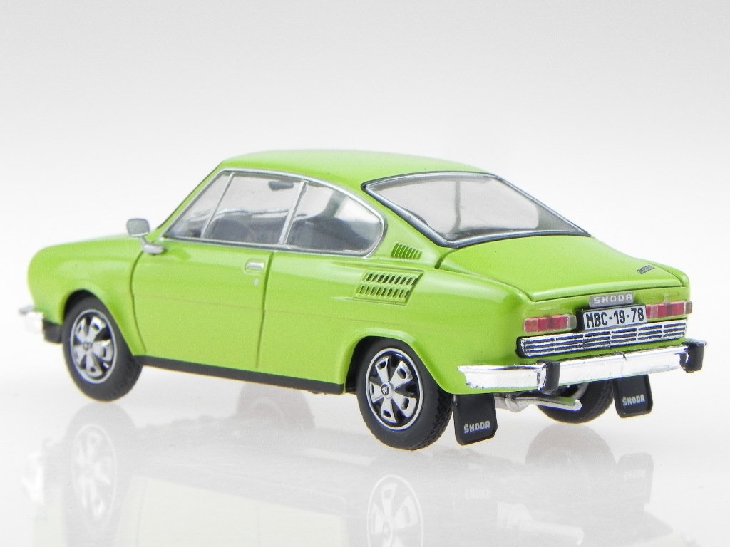 Abrex Skoda 110R Coupe 1978 Spring grün Modellauto 143ABS-707QD 1