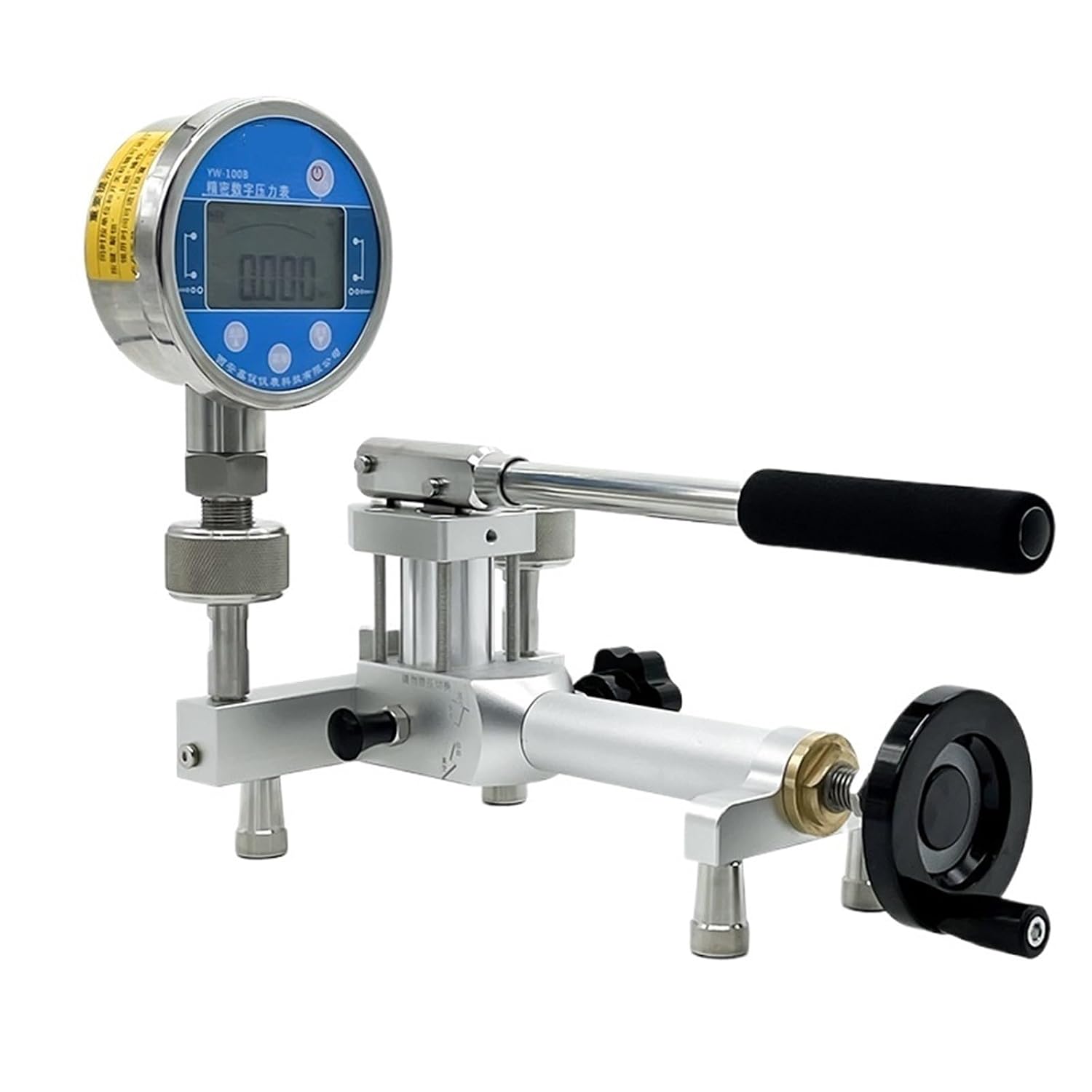 1pcs YWQ-1433 Portable Gas Pressure Calibrator Pump (0.095-16MPa) for Industrial Testing Pressure Calibrator(Pump and gauge)