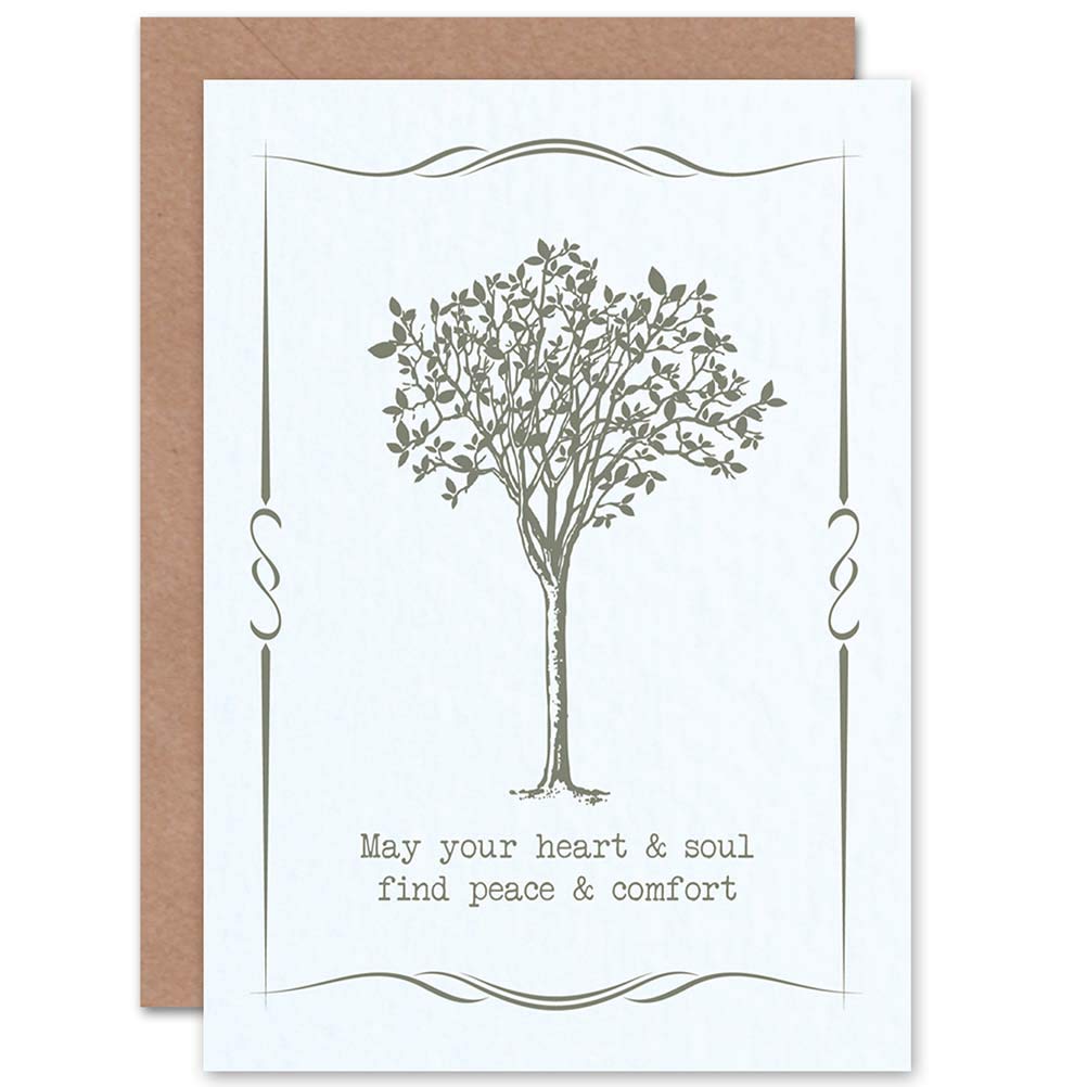 Wee Blue Coo CARD GREETING BEREAVED SYMPATHY PEACE COMFORT