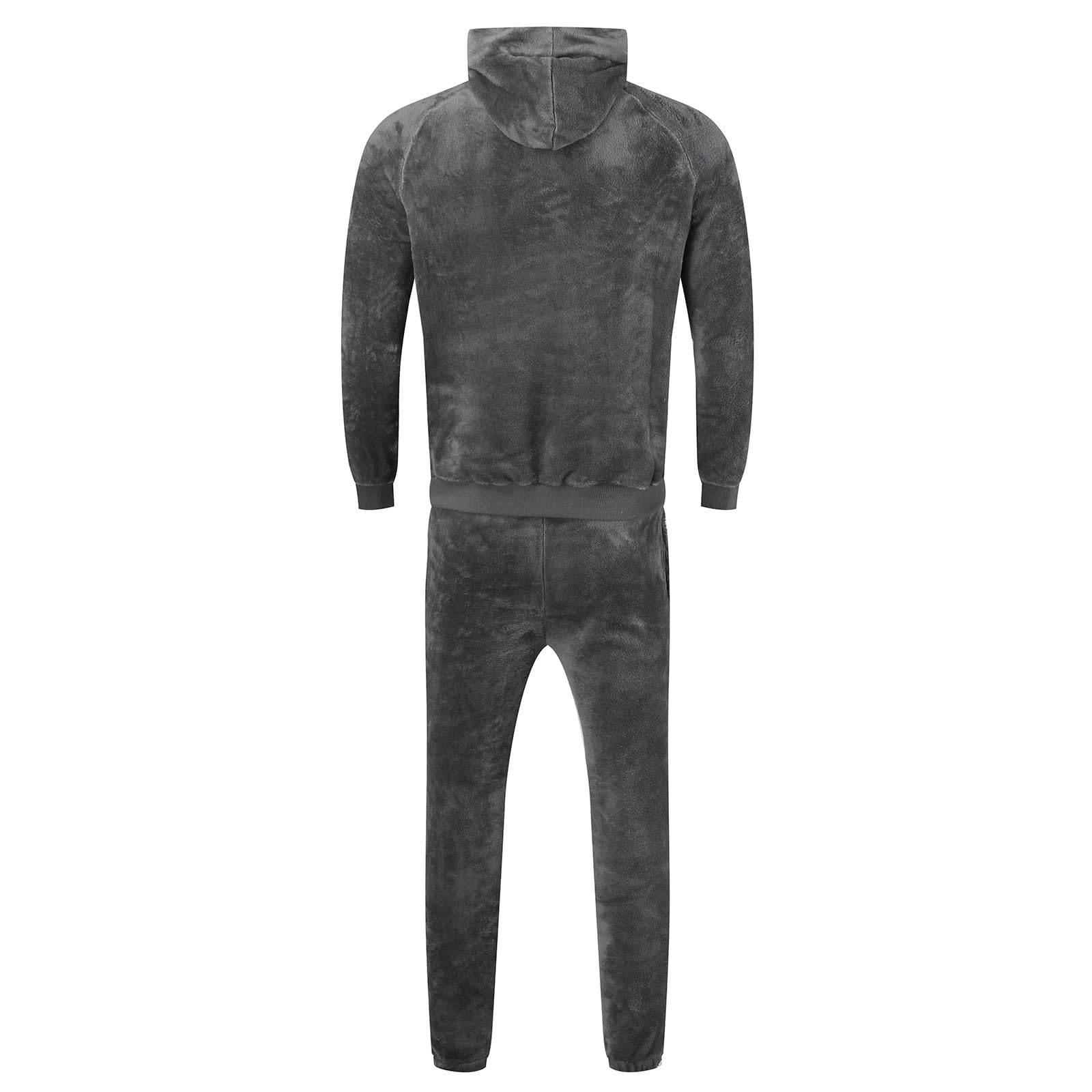 Frottee Schlafanzug Herren Flanell Warm Herrenschlafanzug Kuschelanzug Schlafanzug Winter Lang Kuschelschlafanzüge Langarm Flauschiger Für Männer Kuschelig Pyjama Hausanzug Oberteile Hosen