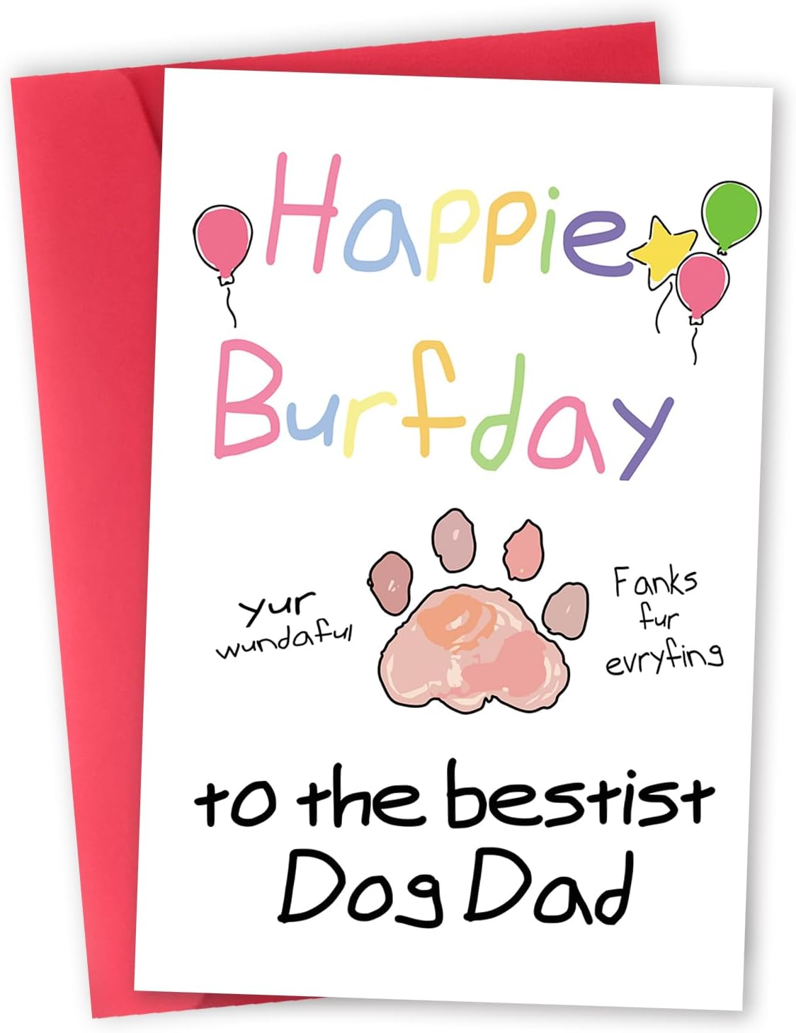 mmuue Dog Dad Card