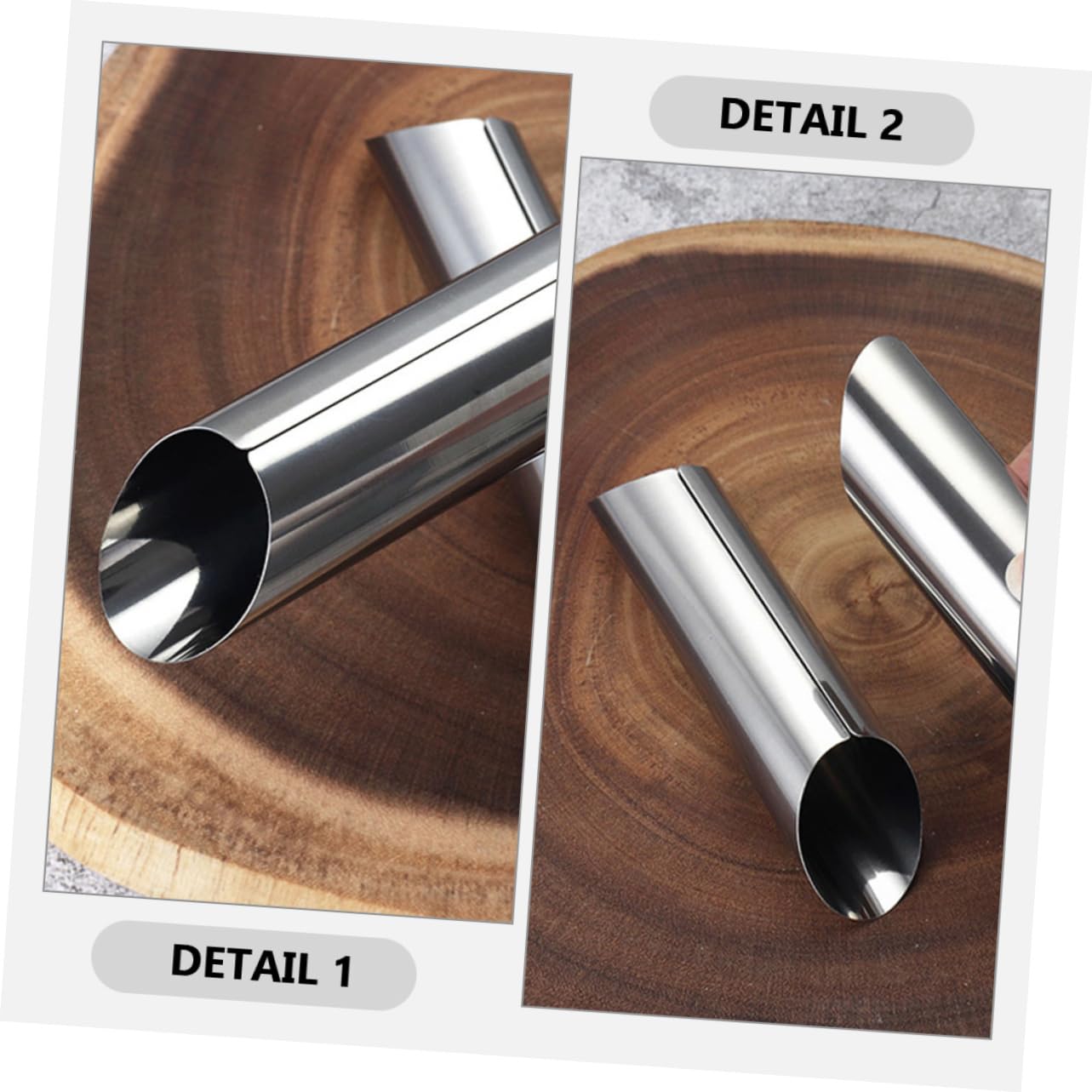 SHOWERORO Molde de Cuerno de Acero Inoxidable para Croissants 30 Piezas, Ligero y Fácil de Usar, Adecuado para Hornear Repostería en Casa