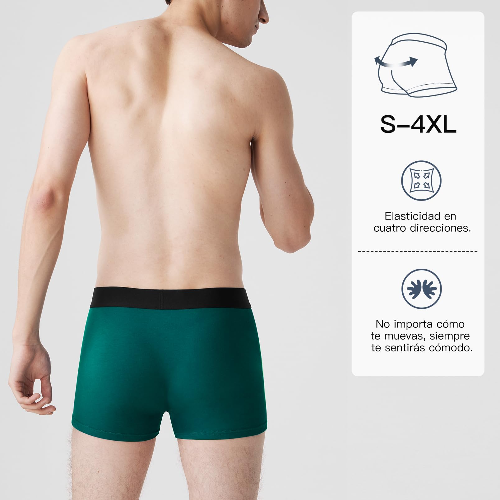 Fullluwaa Calzoncillos Hombre Boxer,Boxer Hombre Pack(Pack de 10),de Algodon,cómodo y Ajustado