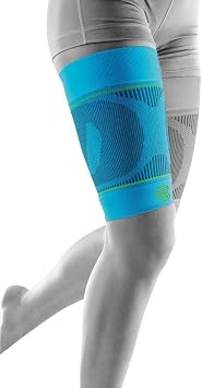 BAUERFEIND Compression Thigh Bandage Sports Compression Sleeves Upper Leg, 1 Pair of Unisex Thigh Sleeves for Ball Sports and Resistance to Strengthen the Musculature