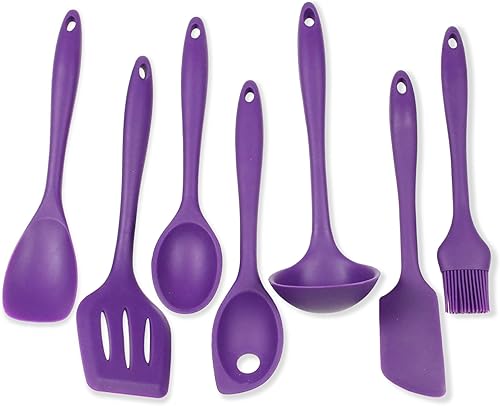 Miniatura 30 de Chef Craft 42077 - Juego de utensilios de cocina de silicona, 7 piezas, color rojo Rojo -,Surtido,Azul,Verde,Naranja,Azul