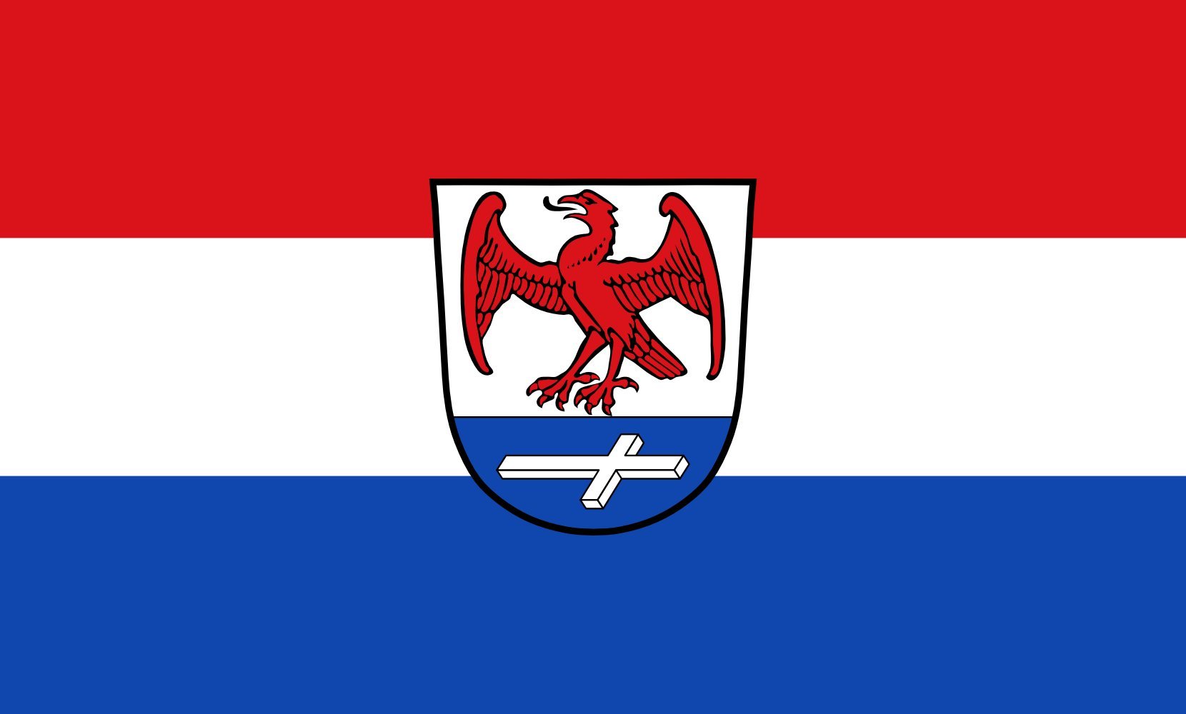 Drapeau paysage Huglfing de grand format 90x150cm pour mât extérieur